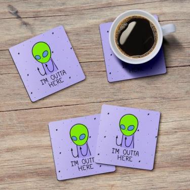 Imagem de Jogo de Porta Copos DrPepper ET Alien I'm Outta Here - Yaay