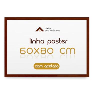 Imagem de Moldura para Quadro Poster Foto Impressão 60x80 com Acetato Chão de Barro)