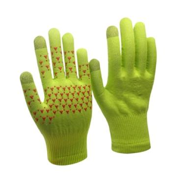 Imagem de Aymzbd Luvas esportivas Mittens quentes Touch Tela Trenta à prova d'água Não -deslocação portátil Trendy For Men Mulheres Luvas de bicicleta para escalar ao, Amarelo