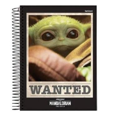 Imagem de Caderno 1/4 Pequeno Capa Dura Espiral Star Wars Mandalorian Capas Sort