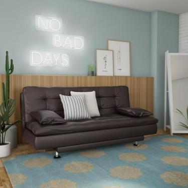 Imagem de Sofá-Cama 3 Lugares Casal Excelencia Café - Mobly