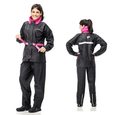 Imagem de Capa Chuva Motoqueira Motoboy Feminina Rosa Nylon Pp P M G Gg Ex - Pan