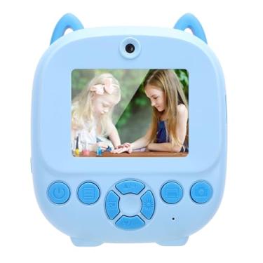Imagem de Câmera Infantil Impressão Instantânea, Tela de 2,4 Polegadas de 48MP de Câmera Instantânea, Câmera Imprimível de 1080p HD, Presente para Crianças de 3 a 12 Anos, Impressão (Azul)