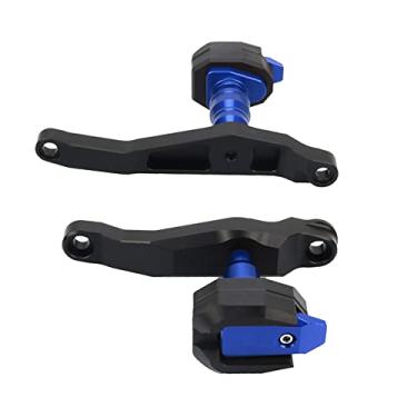 Imagem de Acc-Creativity Motocicleta CNC Alumínio Motor Crash Guard Case Frame Sliders Protector Proteção contra quedas Compatível com Triumph Trident 660 2021-2022 (Azul)