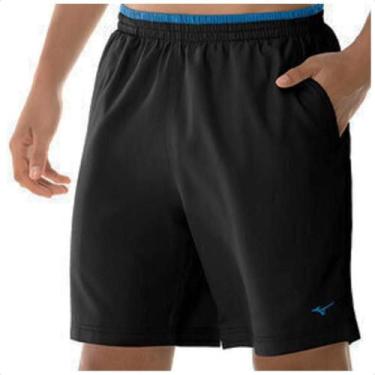 Imagem de Bermuda Mizuno Tennis Master M 7" Masculina, M, Preto, Azul