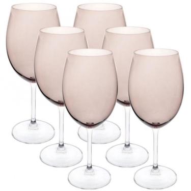 Imagem de Conjunto De Taças Para água Bohemia Gastro 580ml 6 Peças Fumê