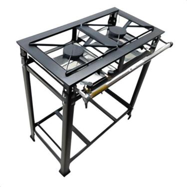 Imagem de Fogão Alta Pressão Grelha 30x30 2 Bocas P-5 Light - Standard Mr Fogões