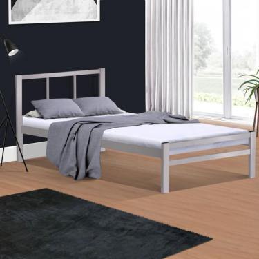 Imagem de Cama De Ferro Tubular Casal Resistente Laís