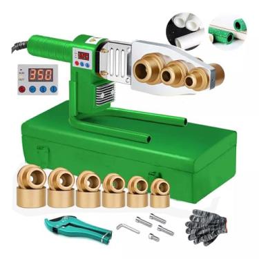 Imagem de FINYQBET Máquina de Solda de Tubo com Display Digital 1000W 110V - Kit Completo para Tubos PPR, PE, HDPE (20-63 mm) - Ideal para Uso Doméstico, Oficinas e Canteiros de Obras