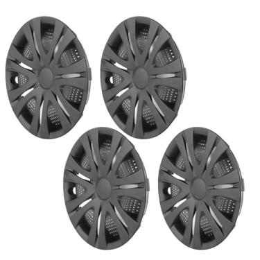 Imagem de 4pcs Tampa de Cubo de 13 Polegada Tampa do Cubo Fosco de Carro Preto Caps de Tampas de Tampas para o Assento Panda Ibizas Opels Corsas Fiest Twingo Fabias