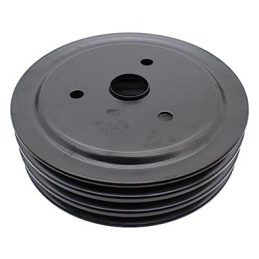 Imagem de GSKMOTOR Polia Do Virabrequim Com Ranhura Tripla Swp, Bomba D'Água Curta Para Bloco Pequeno Chevy Sbc 262 265 267 283 302 305 307 327 350 400, Aço Preto