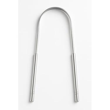 Imagem de Raspador de Língua de Aço Inox Higiene Bucal Completa Limpador Combate ao Mau Hálito Design Ergonômico Fácil de Limpar - SHACK