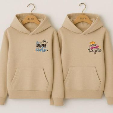 Imagem de Moletom Canguru Senhor Sempre Certo e Dona Da razão Meme Engraçados Na