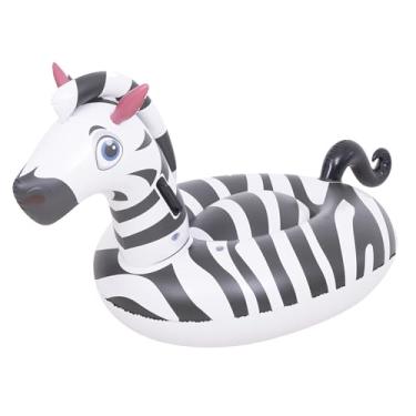 Imagem de DIMAR GARDEN Boia Inflável Para Piscina Infantil, Brinquedo Flutuante De Zebra Crianças, 60" X 30,5" 29,5"