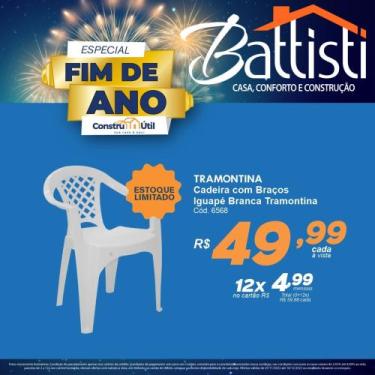 Imagem de Cadeira com Braços Iguapé Branca Tramontina