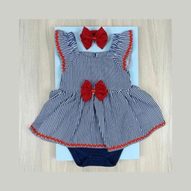 Imagem de Vestido Body Verão Menina Estampado com Detalhes Delicados em Algodão 
