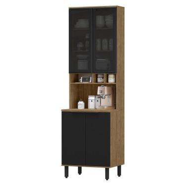 Imagem de Paneleiro 4 Portas MDF 70 cm Tosc PTO01 Freijo Nero MXM