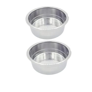 Imagem de Cesta de filtro de café porosa pressurizada de 51 mm, tigela de filtro de pó de café de aço inoxidável, adequada para cesta de café expresso de 51 mm, compatível com Gevi/CASABREWS - cesta de filtro