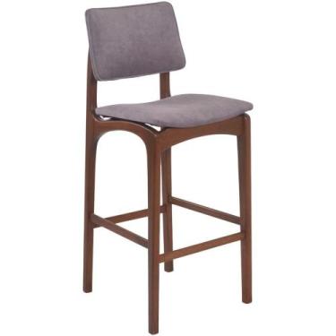 Imagem de Banqueta Berlim Madeira Maciça - Refinatto, Castanho