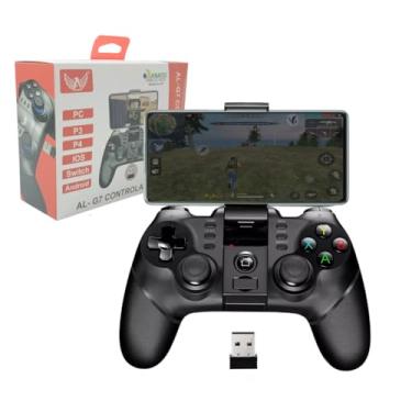 Imagem de Controle Gamer Celular Joystick Manete Bluetooth, Compatível com Android e PC AT-9076