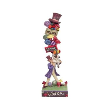 Imagem de Enesco Willy Wonka e a Fábrica de Chocolate por Jim Shore Estatueta com ícones empilhados, 30 cm, multicolorido