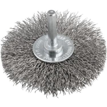 Imagem de Escova circular de aço 3 x 3/8" haste de 1/4" - Vonder