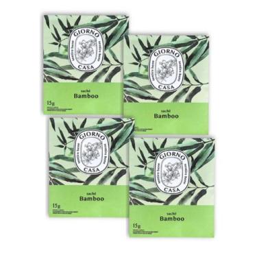 Imagem de Kit 4 Sache Perfumado Bamboo 15g Giorno Casa