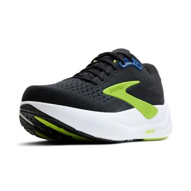 Imagem de Brooks Ghost Max 3 Neutral Tênis de corrida e caminhada masculino, Preto/azul marinho/limão ácido, 46