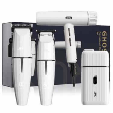 Imagem de JRL Ghost 3 Kit Profissional com 3 Máquinas e Secador, Motor 11W, 6.000-7.500 RPM, Display LED, 127V