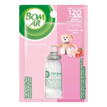 Imagem de Kit c/ 2 Refil aromatizante Bom Ar Click Spray cheirinho de