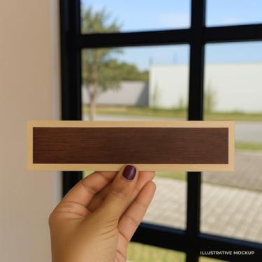 Imagem de 100 Revestimento de Parede em Madeira Imbuia – Placa Tijolinho Decorativo