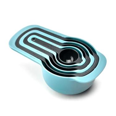 Imagem de Xícara Medidora James.F Cinza e Azul 6PÇS