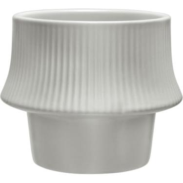 Imagem de CACHEPÔ VASO DECORATIVO PLANTA HOME&CO CERÂMICA 10X13X13CM CINZA