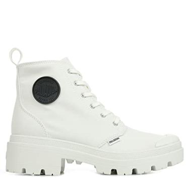 Imagem de PALLADIUM Tênis feminino de sarja Pallabase, Estrela branca, 7