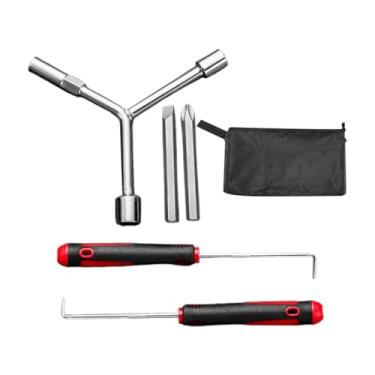 Imagem de Ioensy Desmontador de pulsador de máquina de lavar, ferramentas de reparo, portátil, compacto e resistente, chave em forma de Y, gancho pulsador, 5 Peças