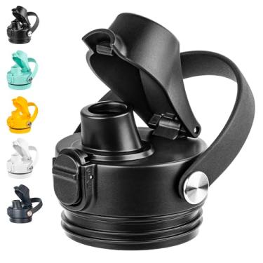 Imagem de Diumepo Tampa de bico automático para garrafas YETI Rambler, tampas de substituição para garrafa de água Yeti de 340 g, 510 g, 737 g, 1,020 g, 1,814 g, tampa de canudo para garrafa de água YETI