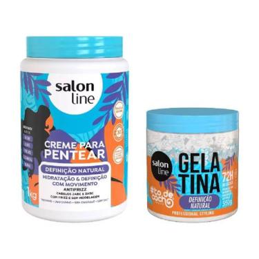 Imagem de Kit Creme Pentear e Gelatina Definicao Natural - Salon Line