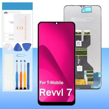 Imagem de Substituição de tela para T-Mobile Revvl 7 5G TMR075G 16.8 cm LCD Display Touch Digitizer Assembly