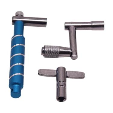 Imagem de TTETTZ 3x Chave de tambor Chave de percussão Ferramenta de hardware Bateria Afinação Afinador de bateria para iniciantes