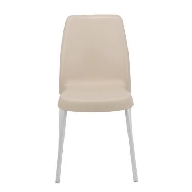 Imagem de Cadeira Tramontina Vanda Com Pernas De Alumínio Em Polipropileno Areia