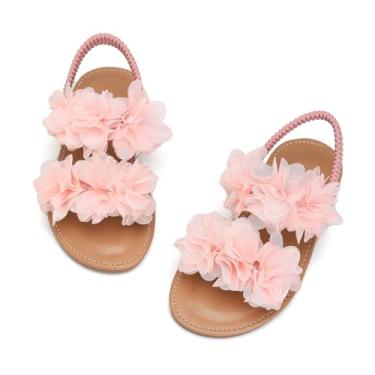 Imagem de Wxiaoduu Sandálias de verão para meninas, sapatos sociais para bebês e meninas, 808-61-rosa, 12 Little Kid