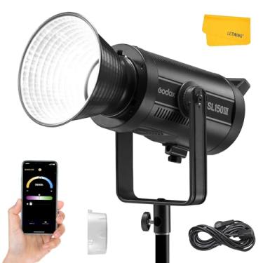 Imagem de GODOX Sl150Wiii, Sl150W Iii Sl-150Wiii(Sl150Wii Atualizado) 160W 5600±200K Bowens Mount Cri 96 Tlci 97 Luz de Vídeo LED Contínua Balanceada com Luz Diurna, Luz de Fotografia LED Ultrassilenciosa com E