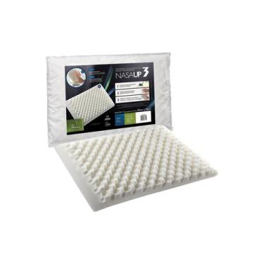 Imagem de Travesseiro Nasa Up3 Gomos Massageadores Viscolástico Fibras - Fibrasc