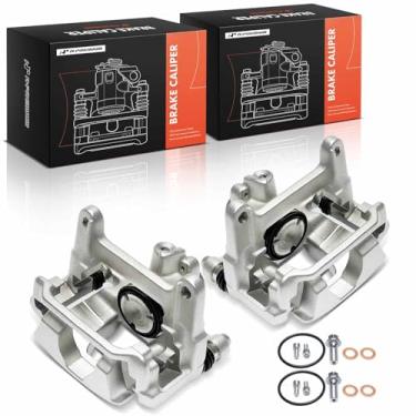 Imagem de A-Premium Pinça de freio adequada para Audi A4 2017-2020, com suporte, um lado, 1 pistão, traseira esquerda e direita, um conjunto de 2