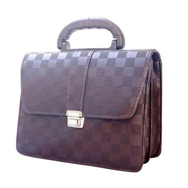 Imagem de Pasta Bolsa Ccb Dupla Quadriculada F1 Marrom Ap R1916