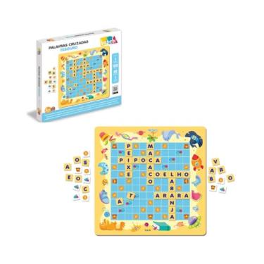 Imagem de Babebi Palavras Cruzadas Tesouro, Jogo Educativo Infantil, 5-99 Anos, 100 Letras, 48 Peças
