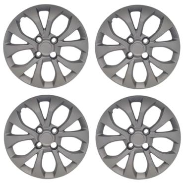 Imagem de Kit 4 Calota Aro 15 Compatível c/Roda Onix Prisma Cobalt - Grafite fosco