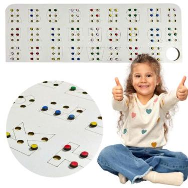 Imagem de Alfabeto Educativo Braille Brinquedo Pedagogico Inclusivo - TRALALA