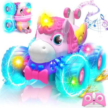 Imagem de Carro de controle remoto Lehoo Castle Unicorn para meninas 4WD 360