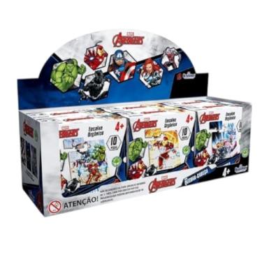 Imagem de Mini Quebra Cabeca Madeira Desenhos Heroes Princesas Minnie Aranha Stitch Patrulha Quebra Cabeca10 Peca cada Madeira (HEROES)